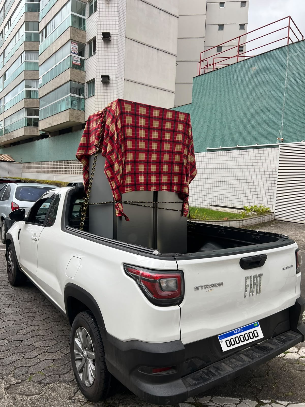 Item protegido durante transporte na Fiat Strada